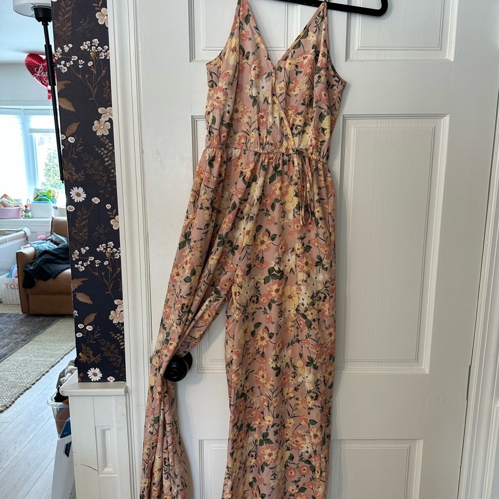 Floral Pink Jumpsuit